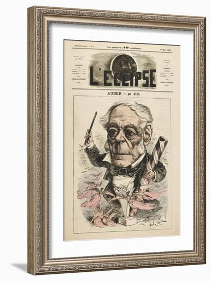 Daniel Francois Esprit Auber French Composer-André Gill-Framed Art Print