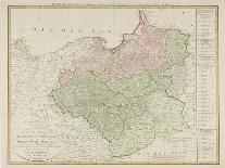 Map of the Kingdom of Prussia and the Duchy of Warsaw, 1810-Daniel Friedrich Sotzmann-Framed Giclee Print