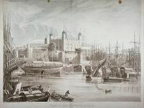 View of Westminster Hall and Abbey, from Westminster Bridge, London, 1819-Daniel Havell-Framed Giclee Print