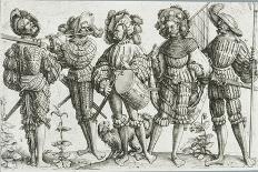 Five Mercenaries in the Thirty Years' War (1518-48), 1530-Daniel Hopfer-Giclee Print