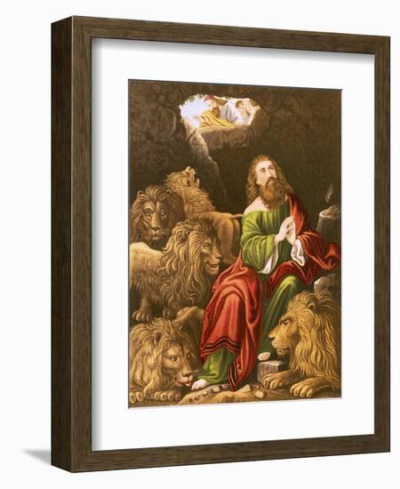 Daniel in the Den of Lions-English-Framed Giclee Print