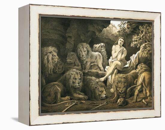 Daniel in the Lion's Den-English-Framed Premier Image Canvas