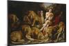 Daniel in the Lions' Den, 1614-1616-Peter Paul Rubens-Mounted Art Print