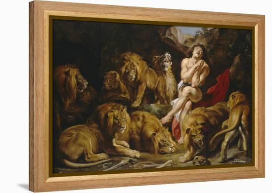 Daniel in the Lions' Den, 1614-1616-Peter Paul Rubens-Framed Stretched Canvas