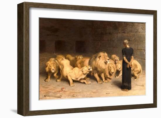 Daniel in the Lions' Den, 1872-Briton Rivi?re-Framed Premium Giclee Print