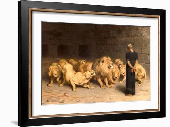 Daniel in the Lions' Den, 1872-Briton Rivi?re-Framed Premium Giclee Print