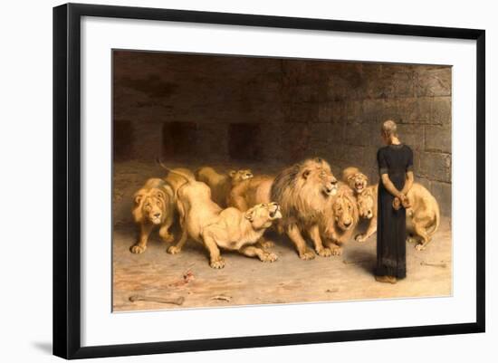 Daniel in the Lions' Den, 1872-Briton Rivi?re-Framed Giclee Print