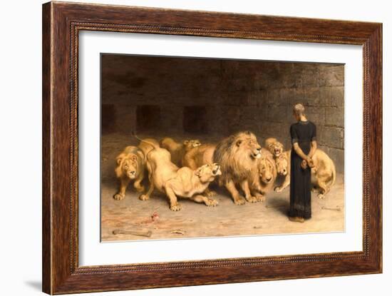 Daniel in the Lions' Den, 1872-Briton Rivi?re-Framed Giclee Print