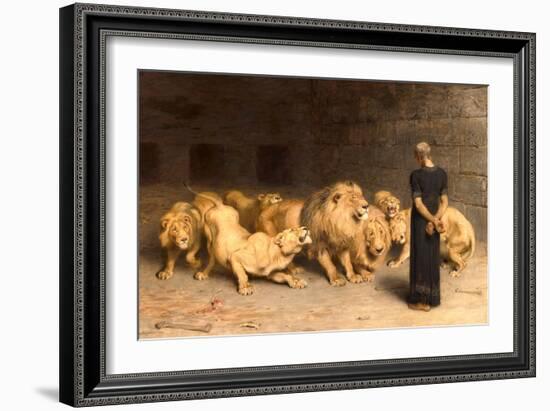 Daniel in the Lions' Den, 1872-Briton Rivi?re-Framed Giclee Print