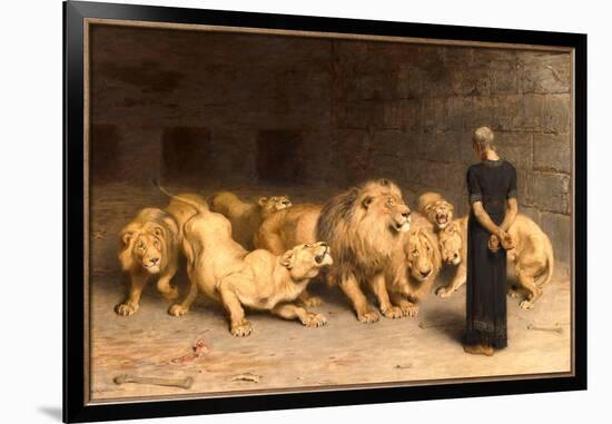 Daniel in the Lions' Den, 1872-Briton Rivi?re-Framed Giclee Print