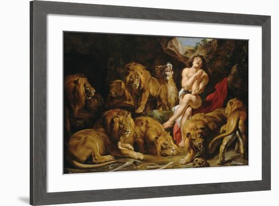 Daniel in the Lions' Den-Peter Paul Rubens-Framed Premium Giclee Print