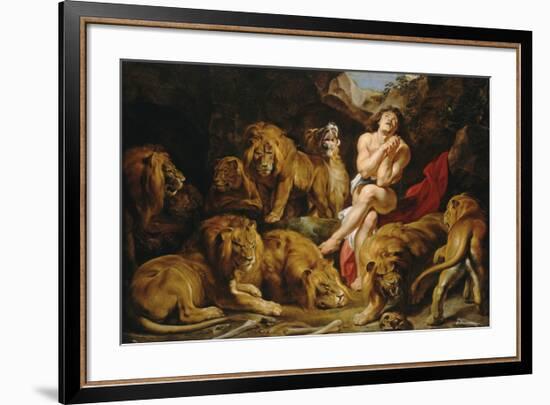 Daniel in the Lions' Den-Peter Paul Rubens-Framed Premium Giclee Print