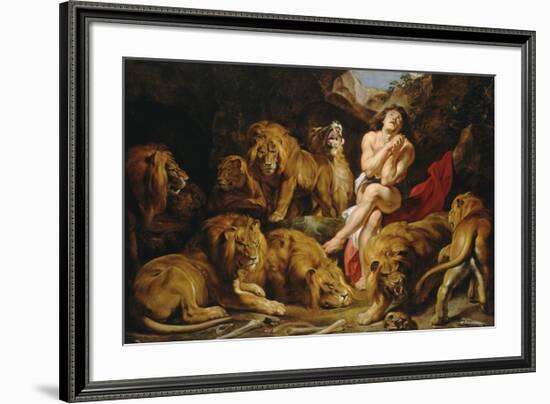 Daniel in the Lions' Den-Peter Paul Rubens-Framed Premium Giclee Print