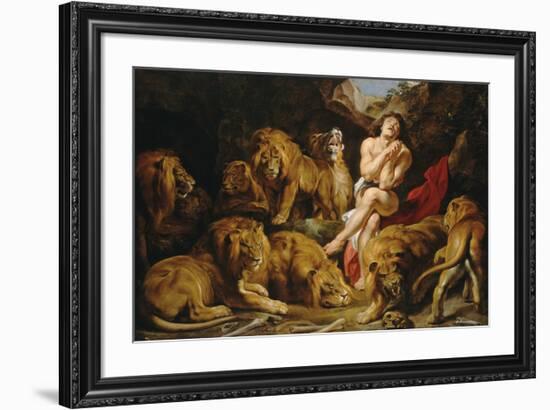 Daniel in the Lions' Den-Peter Paul Rubens-Framed Premium Giclee Print