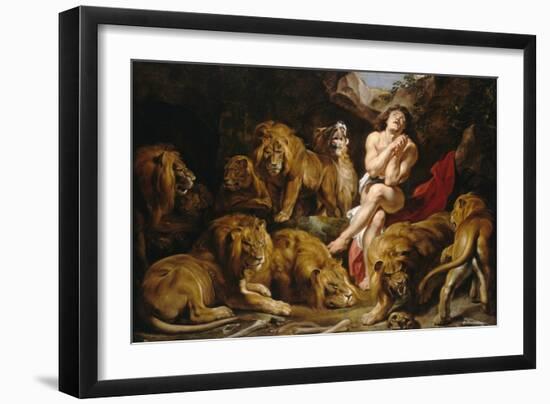 Daniel in the Lions' Den-Peter Paul Rubens-Framed Giclee Print