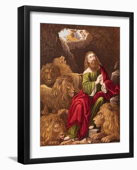 Daniel in the Lions' Den-null-Framed Giclee Print