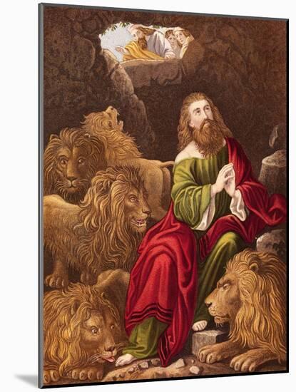 Daniel in the Lions' Den-null-Mounted Giclee Print