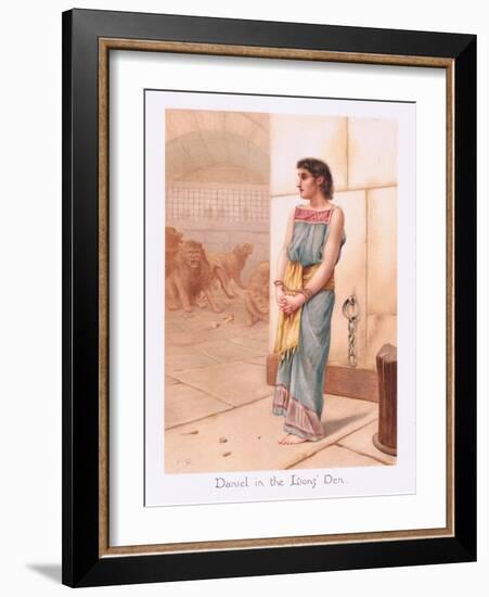 Daniel in the Lions Den-Henry Ryland-Framed Giclee Print