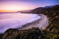 A Beautiful View Of The Train Tracks Along The Santa Barbara Coastline-Daniel Kuras-Photographic Print