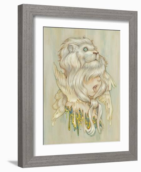 Daniel Lion Roar-Camilla D'Errico-Framed Art Print