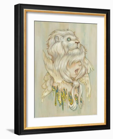 Daniel Lion Roar-Camilla D'Errico-Framed Art Print