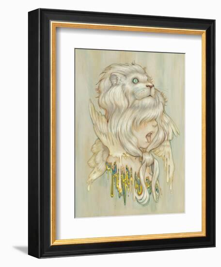 Daniel Lion Roar-Camilla D'Errico-Framed Art Print