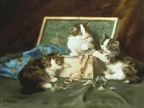 Playful Kittens-Daniel Merlin-Framed Giclee Print