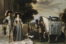 King Charles I and Queen Henrietta Maria Departing for the Chase-Daniel Mytens-Giclee Print