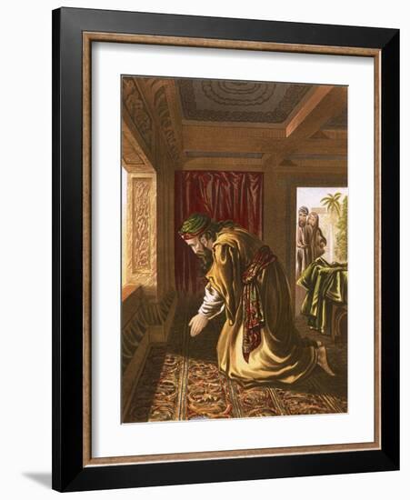 Daniel Praying-English-Framed Giclee Print