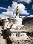 Stupas with Beautiful Clouds in Karsha Gompa-Daniel Prudek-Photographic Print