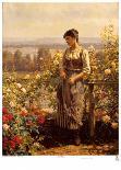 Cutting Roses Along the Seine-Daniel Ridgway Knight-Giclee Print