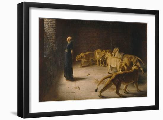 Daniel's Answer to the King, 1890 (Oil on Canvas)-Briton Riviere-Framed Giclee Print