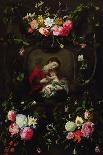 Garland with the Virgin and Child-Daniel Seghers-Giclee Print