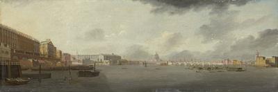 A View of Westminster Bridge (Oil on Panel)-Daniel Turner-Framed Premier Image Canvas