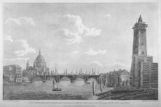 A View of the Thames with Westminster Bridge and Lambeth Palace, 1805-Daniel Turner-Framed Giclee Print