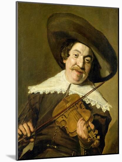 Daniel Van Aken Playing the Violin, C.1640-Frans Hals-Mounted Giclee Print