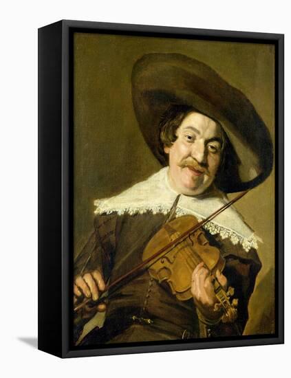 Daniel Van Aken Playing the Violin, C.1640-Frans Hals-Framed Premier Image Canvas