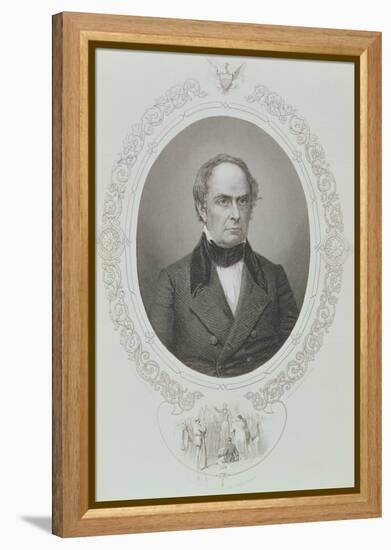 Daniel Webster (1782-1852) from "The History of the United States," Vol. II, by Charles Mackay-Mathew Brady-Framed Premier Image Canvas