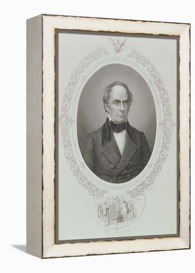 Daniel Webster (1782-1852) from "The History of the United States," Vol. II, by Charles Mackay-Mathew Brady-Framed Premier Image Canvas