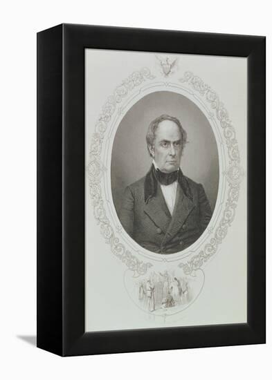 Daniel Webster (1782-1852) from "The History of the United States," Vol. II, by Charles Mackay-Mathew Brady-Framed Premier Image Canvas