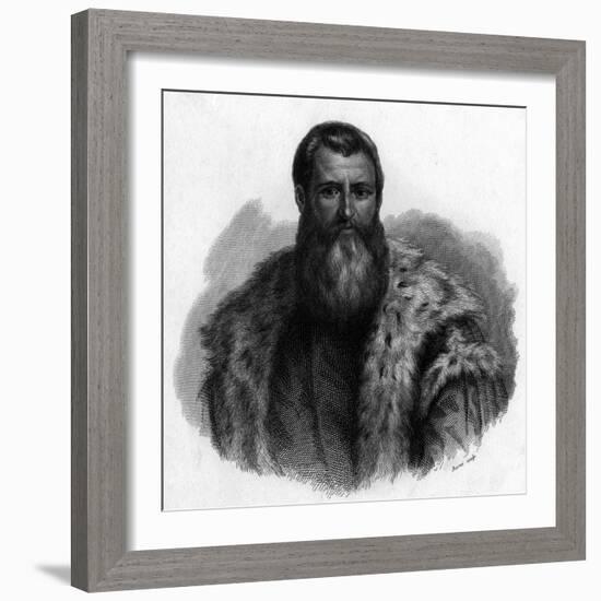 Daniele Barbaro-Paolo Veronese-Framed Art Print