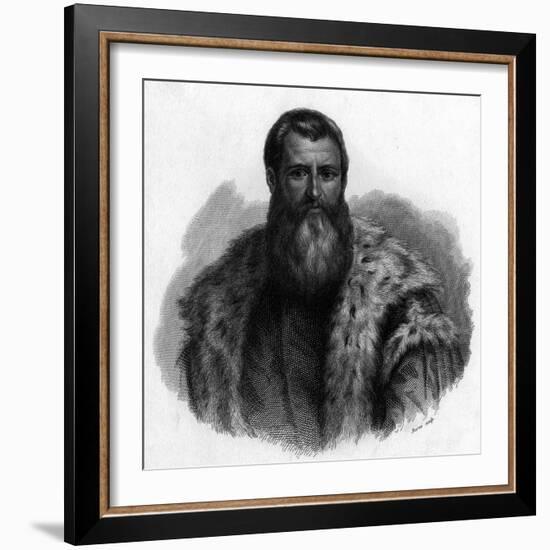 Daniele Barbaro-Paolo Veronese-Framed Art Print