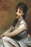 Portrait of Countess Arrivabene Marta Bussi Rosnati, 1880-Daniele Ranzoni-Giclee Print