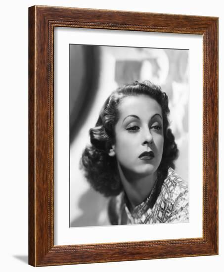 Danielle Darrieux, 1938 (b/w photo)-null-Framed Photo