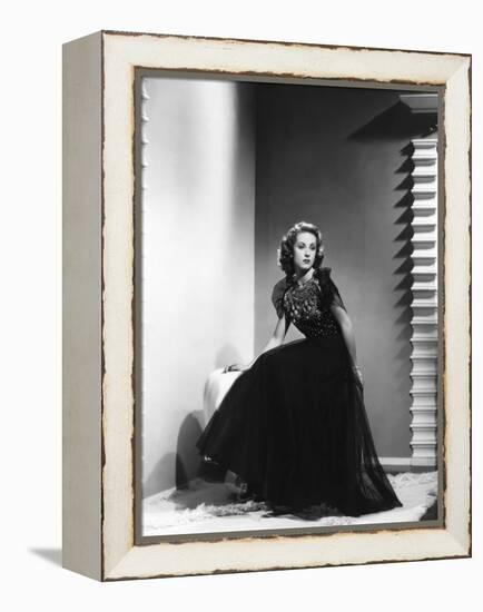 Danielle Darrieux, 1938 (b/w photo)-null-Framed Stretched Canvas