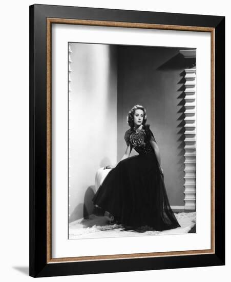 Danielle Darrieux, 1938 (b/w photo)-null-Framed Photo