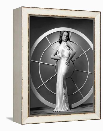 Danielle Darrieux, 1938 (b/w photo)-null-Framed Stretched Canvas