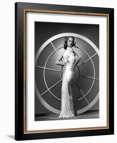 Danielle Darrieux, 1938 (b/w photo)-null-Framed Photo