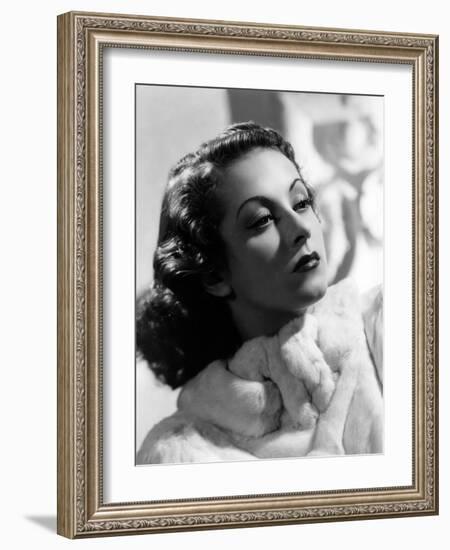 Danielle Darrieux, 1938 (b/w photo)-null-Framed Photo