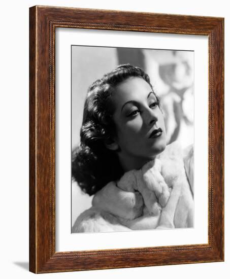 Danielle Darrieux, 1938 (b/w photo)-null-Framed Photo